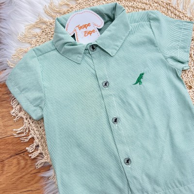 Conj. CamisaTricoline Rex e Bermuda em Moletinho - Verde Conj. CamisaTricoline Rex e Bermuda em Moletinho - Verde